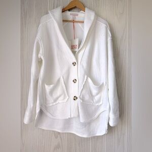 Knox Rose Ivory Super Soft Shacket Size M NWT